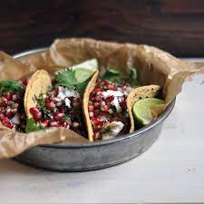 It takes less than 25 minutes to prep and serve. Fish Tacos With Pomegranate Salsa Why Home Cooking Is Important Turntable Kitchen