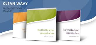 Clean Wavy Free Template For Powerpoint And Impress Powerpoint Presentation Template Free Powerpoint Templates