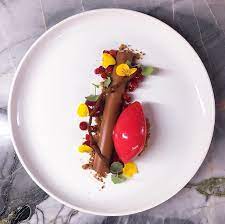 Christmas Dessert Lingonberry Chocolate Ginger Nordic Style Pastrybydaniel Pastrychef Pastry Chef Dessert Presentation Christmas Desserts Desserts