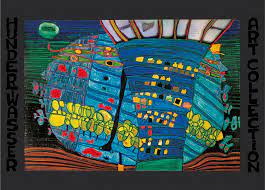 See more ideas about hundertwasser, friedensreich hundertwasser, hundertwasser art. Buy Hundertwasser Painting The Blue Moon Atlantis As Art Print