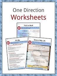 one direction facts worksheets songs careers members