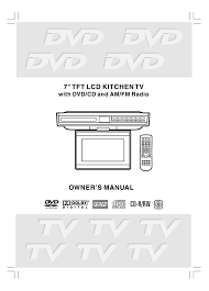 venturer lcd kitchen tv user's manual