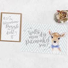 Bz30 。 willst du mein patenonkel sein: Puzzle Willst Du Mein Patenonkel Sein Baby Schwanger Verkunden Uberraschung Unique Items Products Place Card Holders Etsy Seller