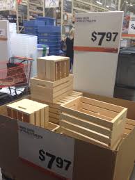 Instead Of Michaels Or Joann S Buy Wooden Crates At Home Depot They Re 8 As Opposed To 13 And Paint Stain Is Right Ar Cheap Home Decor Wooden Crates Crates