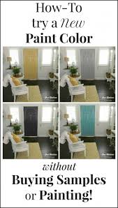 How To Try A Paint Color Without Painting Or Buying Samples New Paint Colors Home Decor Home Projects