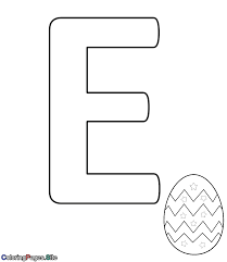 Supercoloring.com is a super fun for all ages: Fancy Letter E Coloring Pages Novocom Top