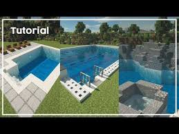 How To Make A Swimming Pool Minecraft Tutorial Youtube Minecraft Tutorial Swimming Pools Pool