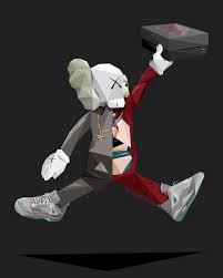 Air Jordan X Kaws Illustration Hooped Up Kaws Wallpaper Hypebeast Wallpaper Hype Wallpaper