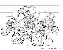 Here are some free printable blaze and the monster machines coloring pages for kids to color. Blaze And The Monster Machines Coloring Pages Monster Truck Coloring Pages Coloring Pages For Kids And Adults