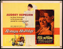 Roman Holiday Movie Poster 1953 Half Sheet (22x28)