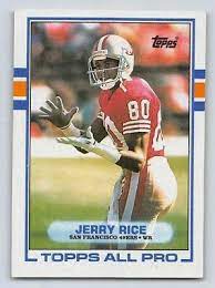Prices pop apr registry shop. 1989 Jerry Rice Topps All Pro Football Card 7 San Francisco 49ers Ebay