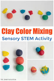 Modeling Clay Color Mixing For Kids Mommy Evolution Color Mixing Science For Kids Stem For Kids