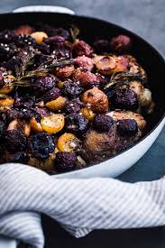 Oven Roasted Cherry Chicken With Rosemary Waves In The Kitchen