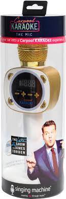 The carpool karaoke microphone from singing machine! Best Buy Singing Machine Carpool Karaoke Wireless Dynamic Microphone Cpk545