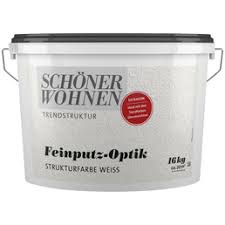 Alles zum thema bauen, renovieren & gestalten. Schoner Wohnen Farbe Strukturfarbe Trendstruktur In Putz Optik Weiss Hagebau De