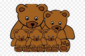 Animal gif section includes more bears. Bear Cub Clipart Bear Family Teddy Bear Clip Art Black And White Png Download 5605848 Pikpng