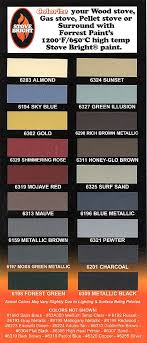 66 complete stove bright paint color chart