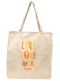 Live Love Local Orange Canvas Tote Bag From Foodland Hawaii Available Online Https Www Foodland Com Node 100618 Tote Bag Bags Canvas Tote Bags