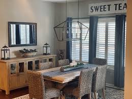 Pottery Barn Toscana Dining Table And Buffet In Seadrift With Seagrass Dining Chairs In 2020 Kitchen Dining Living Dining Area Seagrass Dining Chairs