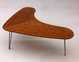 Mid Century Modern Bamboo Boomerang Coffee Table W Hairpin Etsy In 2020 Coffee Table Mid Century Modern Coffee Table Wood