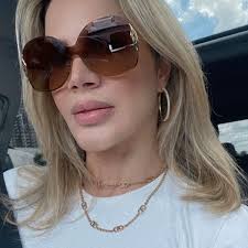 Óculos Solar Chloé, Modelo Curtis, Marrom com Dourado, Novo Na Caixa.