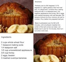 Applesauce Honey Banana Bread Banana Bread With Applesauce Banana Recipes Overripe Banana Recipes