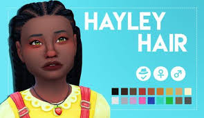 Hayley Hair So Since I Fricking Failed At All My Other Wips Because I Have No Patience I Decided To Finish Ed Sims 4 Mm Cc Sims 4 Cc Kids Clothing Maxis Match