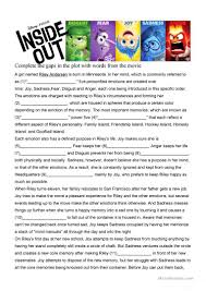 Inside Out Movie Worksheet Worksheet Free Esl Printable Worksheets Made By Teachers Inside Out Emotions Teaching Emotions Inside Out