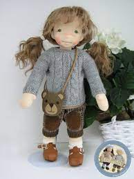 Agatka Natural Fiber Art Doll By Lalinda Pl Dolls Handmade Waldorf Dolls Sewing Toys