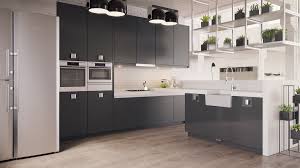 Motif marble masih menjadi top of mind terutama yang untuk mengimbangi pekatnya warna hitam pada kitchen set. Kitchen Set Nuansa Hitam Putih Archives Viku Furniture Bandung