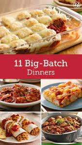 Big Batch Dinners That Keep On Giving Cooking For A Crowd Batch Meals Recipes