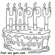 Color the happy birthday cake. Printable Happy Birthday Cake Coloring Pages Printable Coloring Pages For Kids Happy Birthday Coloring Pages Birthday Coloring Pages Coloring Book Pages