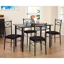 Charming Durable And Sophisticated Porch Den Third Ward Wells 5 Piece Metal Dining Set 1 Table Kitchen Table Settings Metal Dining Set Small Dining Room Set