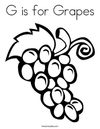 Free coloring for kids is fun, entertainment and learning. G Is For Grapes Coloring Page Grapes Coloring Page G Is For Grapes Art