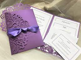 Purple wedding invitations with rsvp. Purple Wedding Invitations Purple Wedding Colours