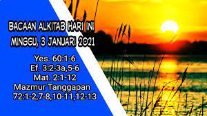 Bacaan hari minggu tanggal 3 januari 20201 : Bacaan Alkitab Hari Minggu 3 Januari 2021 L Hari Anak Misioner Sedunia I Lenterabapa Youtube