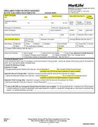 Metlife has a stable financial history, operating in over 40 countries worldwide, including the usa, latin. Metlife Life Insurance Enrollment Form