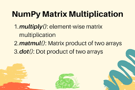 Numpy Matrix Multiplication Journaldev
