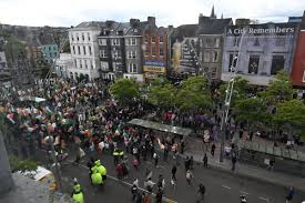 Thousands pack O’Connell St today in the latest march against mass immigration.