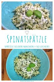 Spinatspatzle Mit Gorgonzolasosse Caros Kuche Rezept Essensrezepte Spatzle Essen