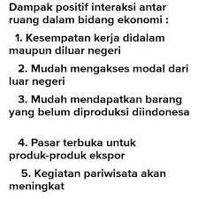 Pengaruh perubahan ruang dan interaksi antarruang di asia dan benua lainnya. Sebutkan Sisi Positif Pengaruh Interaksi Antar Ruang Dan Perubahan Ruang Di Benua Asia Dan Benua Brainly Co Id