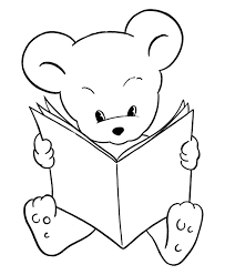 Teddy Reading Bear Coloring Pages Teddy Bear Coloring Pages Coloring Pages