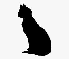 Cat Sitting Silhouette Clipart Black Cat No Background Hd Png Download Transparent Png Image Pngitem
