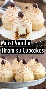 Moist Vanilla Tiramisu Cupcakes Recipe Delicious Recipes Cake Cakerecipes Tiramisu Dessert Tiramisu Cupcakes Cupcake Cakes