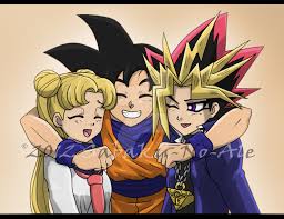 Toriko X One Piece X Dragon Ball Z Crossover My Golden Trio Sailor Moon Manga Anime Crossover Sailor Moon Art