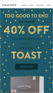 Legacy Box New Year Campaign Email Marketing Campaign Holiday Marketing Campaigns Email Marketing