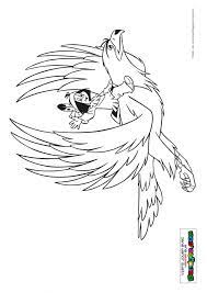 grand aigle et yakari coloriage cheval dessin de phare