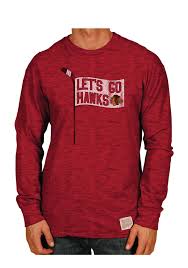 Great savings & free delivery / collection on many items. Original Retro Brand Chicago Blackhawks Red Slub Long Sleeve Fashion T Shirt 4811335