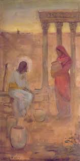 Woman At The Well Jesus Art Church Art Jesus Painting