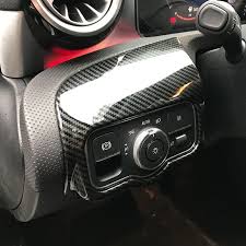 Car Light Control Panel Trim Cover Sticker For Mercedes Benz A Cla Class W177 C118 A180 A200 A220 Cla200 Accessories Car Stylin Mercedes 180 Mercedes Benz Benz